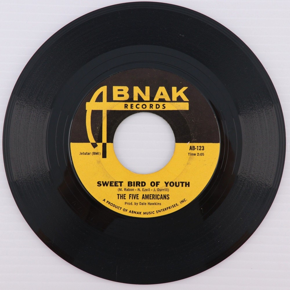 The Five Americans, Zip Code/Sweet Bird Of Youth 45 rpm Record 7" Single Monarch - Picture 2 of 6